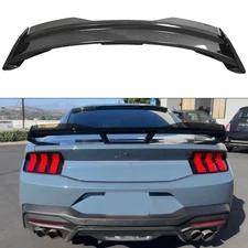 Rear Trunk Wickerbill Spoiler Wing Carbon fiber For Ford Mustang 24 25 DH Style