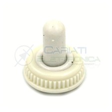 2 PEZZI CAPPUCCIO COVER PER BIANCO INTERRUTTORE DEVIATORE A LEVA M6 x 0.75