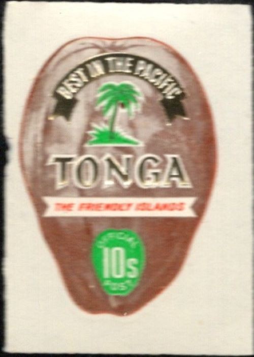 Tonga 1970s Postage STAMP 10 Seniti new SA-331