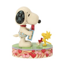 Jim Shore Peanuts SNOOPY AND WOODSTOCK WITH GIFTS-THE PERFECT EXCHANGE 6017864