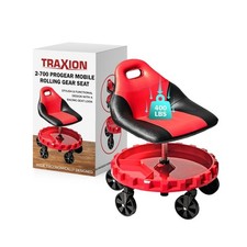 Traxion 2-700 ProGear Mobile Rolling Gear Seat W/Equipment Tray and Five All-...