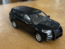Greenlight 1:64 2020 Ford Police Explorer Blank Black Utility Interceptor