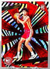 2024-25 Panini Revolution - Rookies Zaccharie Risacher #104 Fractal (RC) HAWKS 