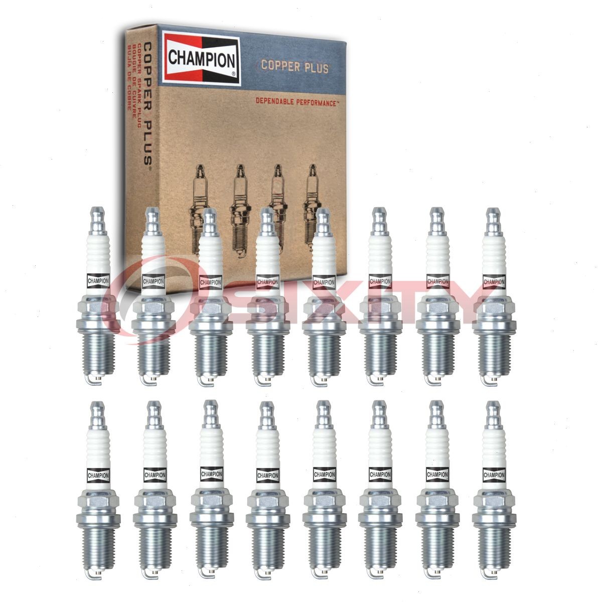 16 pc Champion Copper Plus Spark Plugs for 2000-2006 Mercedes-Benz S500 5.0L cy