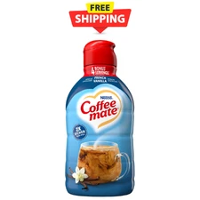 Nestle Coffee mate Liquid Non-Dairy Refrigerated Coffee Creamer, French Vanilla,