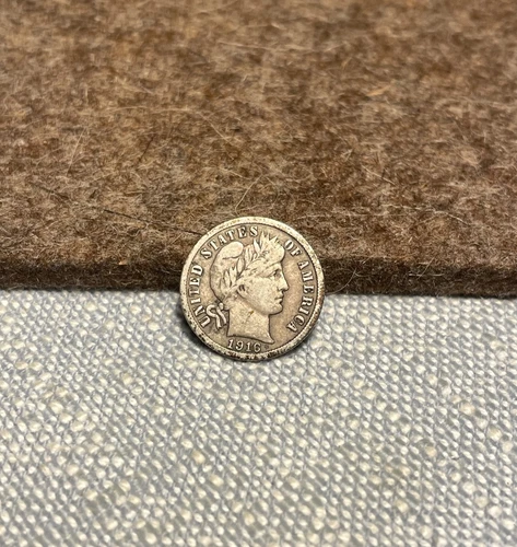 (#102054) Barber Dime: 1916 S.  Fine/VF