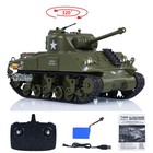 US Stock 1/30 HengLong RC Tank Model Sherman M4A3 3841-01 W/Infrared Battle Sys — photo 3