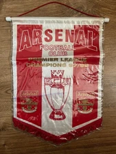 Vecchio Pennant Arsenal Londra Inghilterra - Campioni di Premier League 1997-1998