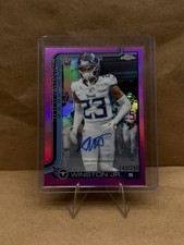 2025 Topps Chrome Kevin Winston Jr pink refractor Auto Autograph RC #124 /250