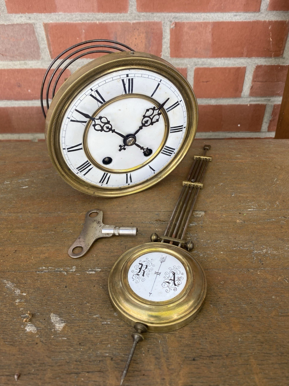 Antikes Gustav Becker Uhrwerk Regulator Antike Wanduhr Uhrwerk