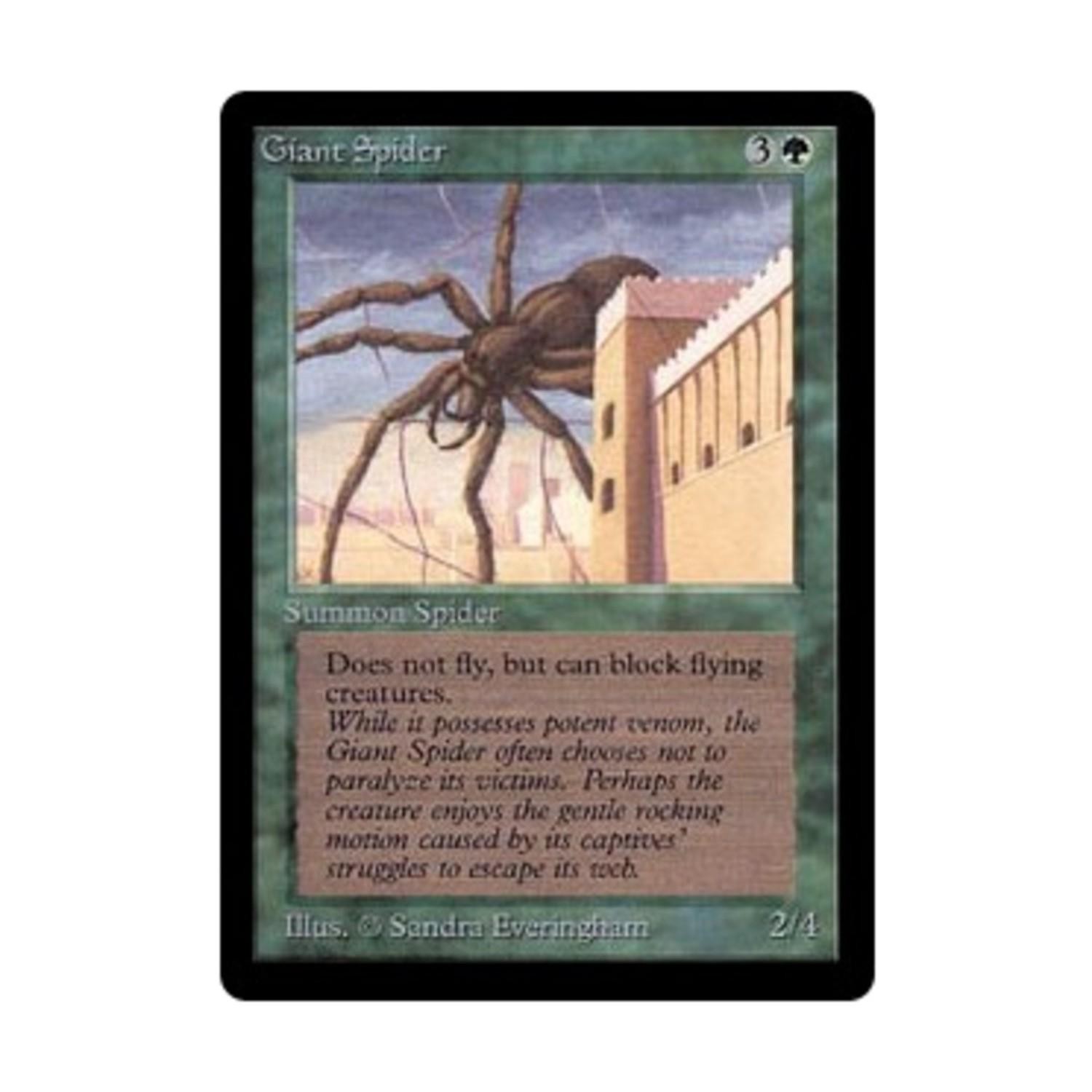 WotC MtG Beta Giant Spider (C) Fair+