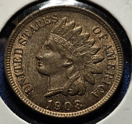 Very Choice AU 1908 Indian Head Cent