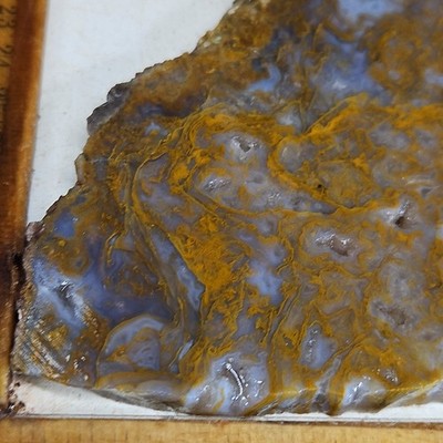 Agua Nueva Moss agate slab. Beautiful color, pattern 6'' x 3 3/4'' x 1/4'' 6.5oz