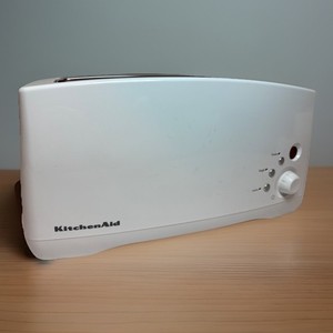 KitchenAid 4 Slice Digital Long Slot Toaster White Model KTT570WH0 TESTED