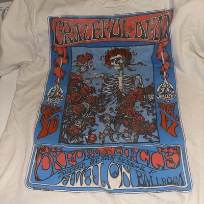 Grateful Dead Shirt 2009 Bertha Skull Roses Mouse Kelley FD 26 Poster XL RHINO
