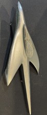 Vintage Original 1a-16851 Ford Victoria Chrome Plane-shape Hood Ornament- 1950s