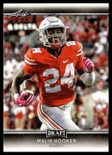 2017 Leaf Draft Gold Malik Hooker Rookie Indianapolis Colts #43