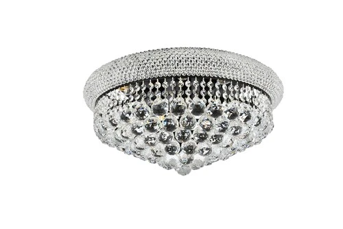 Elegant Lighting Primo 20" 10 Light Royal Crystal Flush Mount - Picture 3 of 8