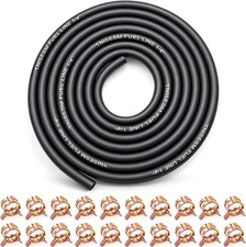 1/4 Inch ID Fuel Line Hose 10Ft 20 Hose Clamps for Small Gas Engines-Free Ship
