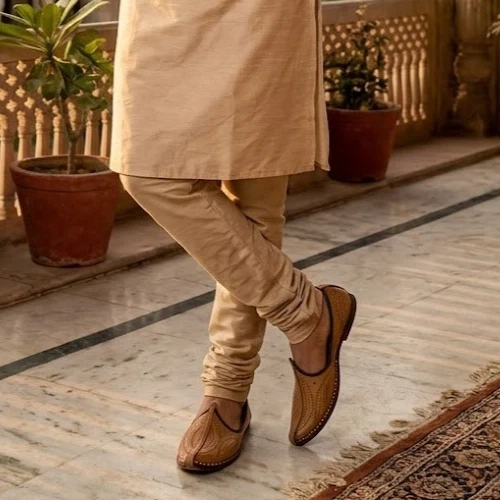 Men Shoes Indian Handmade Leather Jutties Mojaries Espadrilles Flat Khussa US 7