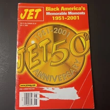 50th Anniversary Memorable Times Racial Black Americana JET Magazine Nov 5, 2001