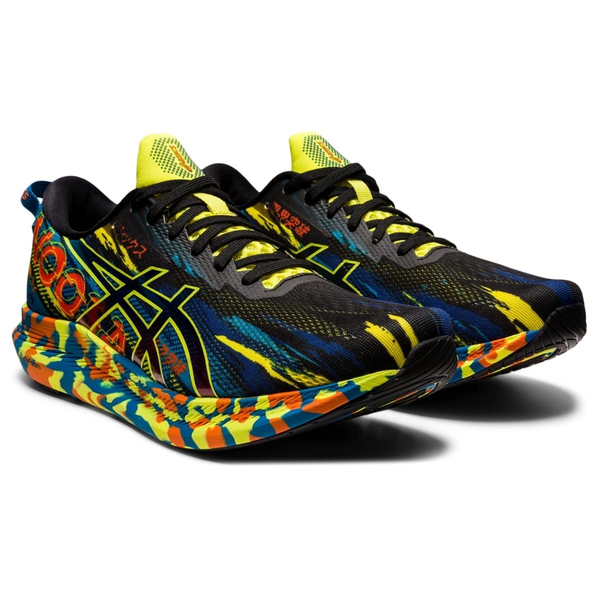 SAOLA Scarpa da corsa ASICS uomo GEL Noosa Tri 13 nero acido Yuzu 1011B021 002 taglia 8 5