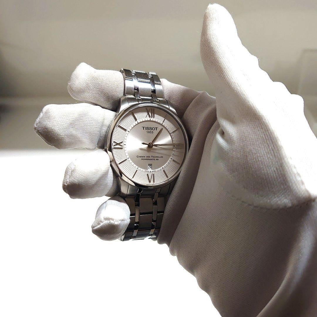 TISSOT Shamin de Tourel PowerMatic 80 Wristwatch Silver Dial 39mm image 6