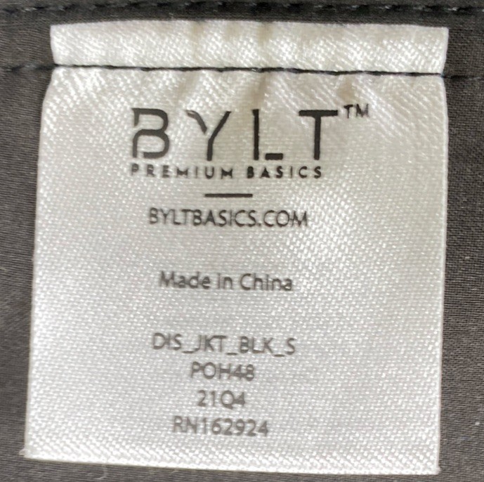 BYLT District Jacket Black Snap Button Softshell … - image 7
