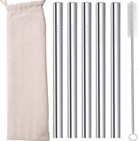 Bubble Tea Strohhalme Edelstahl Strohhalm Wiederverwendbar Boba Straw Metall