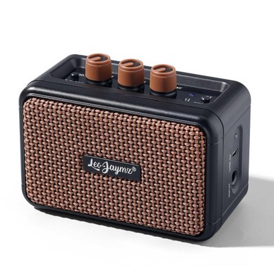 Mini Guitar Amplifier - 5W Dual Speaker BT Wireless Guitar Amp， Rechargeable ...
