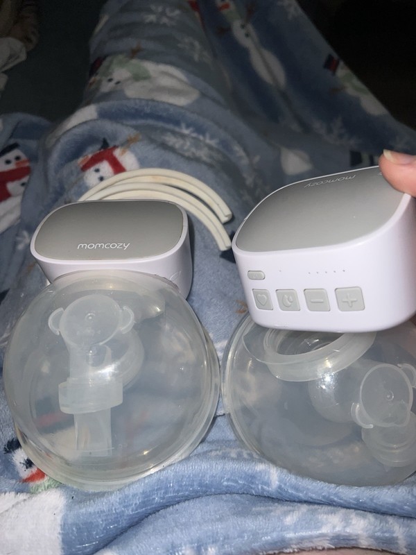 Momcozy S9 Pro Double Electric Breast Pump Hands-Free Battery 24mm White/Gray