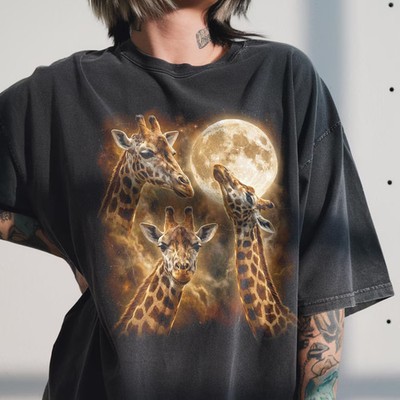 Three Giraffe Moon Comfort Tee