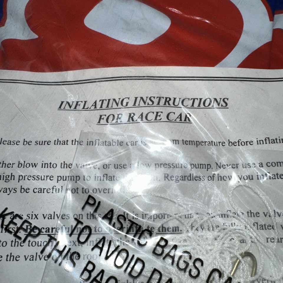 Coche de carreras inflable Ford QC vintage Dale Jarrett #88 grande Foto 3 de 3