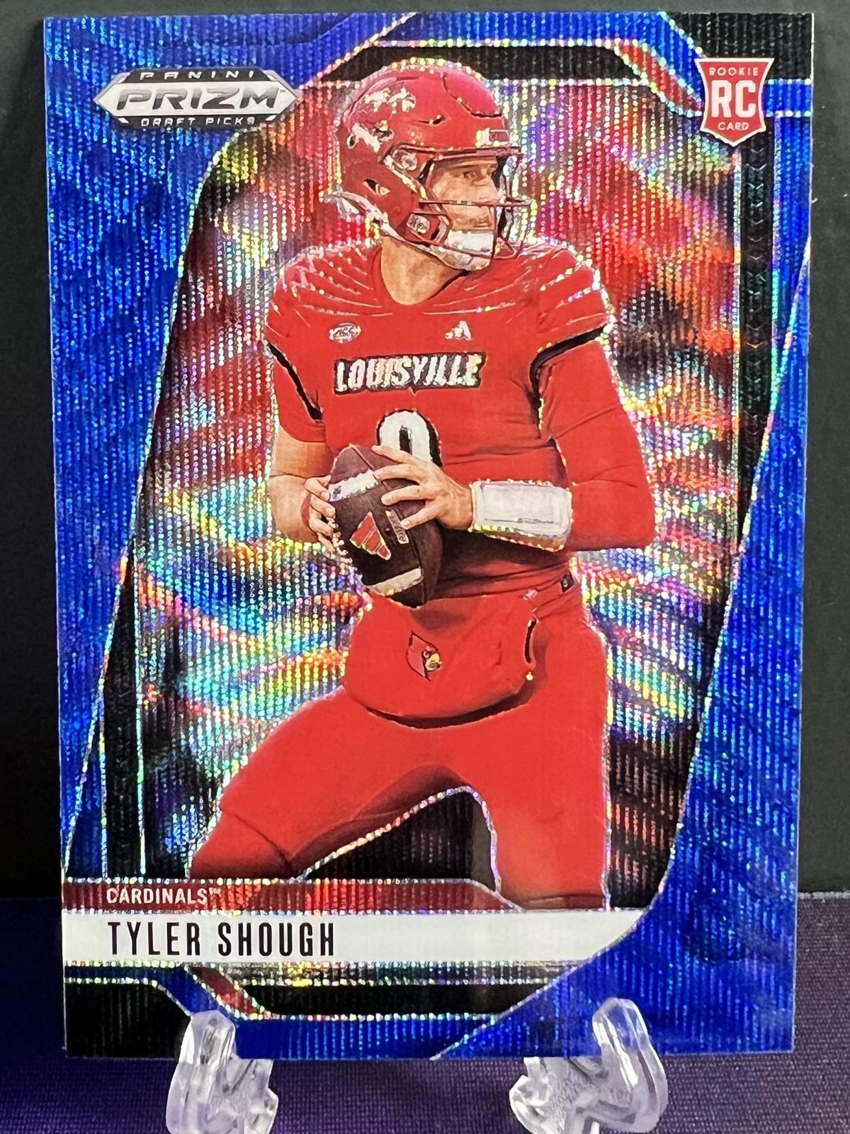 2025 Prizm Draft Picks #49 Tyler Shough Blue Wave Prizm /299