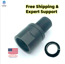 1/2x36 Female to 1/2x28 Male Steel Converter with Free Crush Washer Oxide Finish