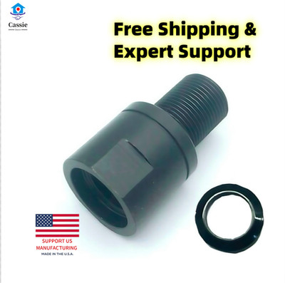 1/2x36 Female to 1/2x28 Male Steel Converter with Free Crush Washer Oxide Finish