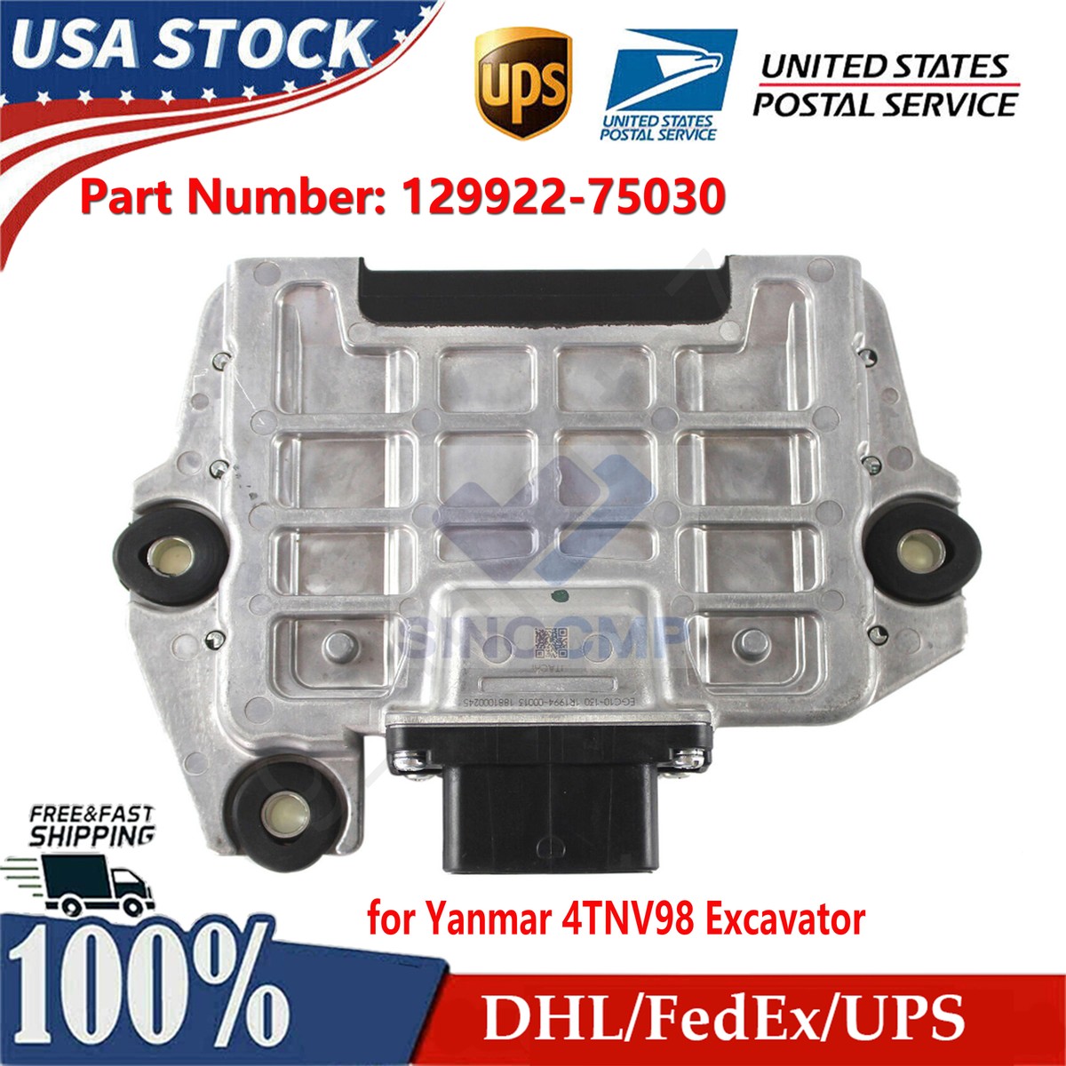 New CPU Controller Panel 129922-75030 Computer Board for Yanmar