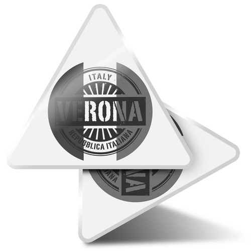 2 x Triangle Stickers 10cm - BW - Repubblica Italiana Italy Italian #40702 - 第 1/9 張圖片