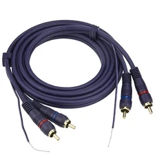 RCA Cable with Ground Wire 6ft Turntable Cable Gold Plated 2RCA Male to 2RCA ...