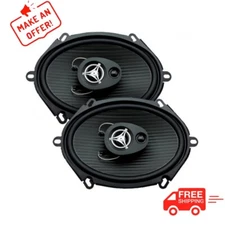 Power Acoustik EF-57 3 Way Speakers 5 x 7 Inch 500W Max Polypropylene Cone Pair