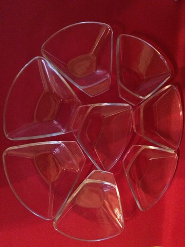 Coquilles Saint Jacques en verre PYREX lot de 12. Vintage