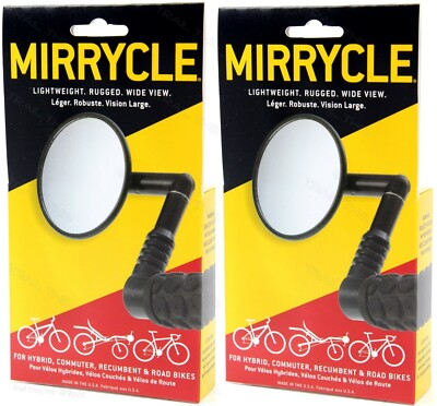 #ad #ad 2 Pack Mirrycle Mountain Bike Mirrors Bar End fits Hybrid Commuter MTB 1 Pair $30.95