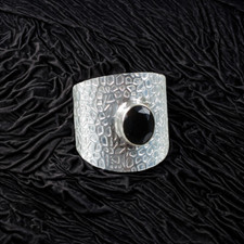 Black Onyx Gemstone 925 Sterling Silver Ring Handmade Jewelry Ring For Gift