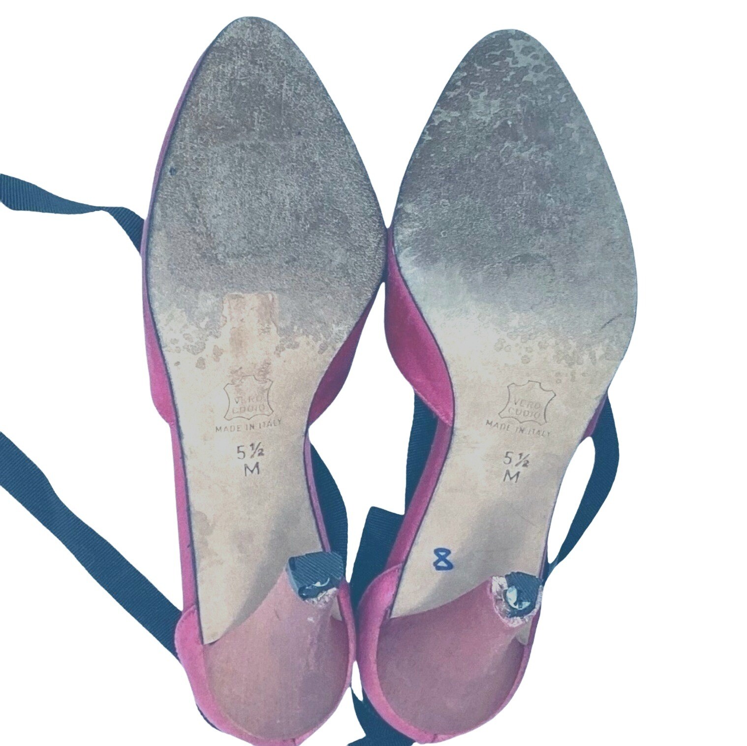 YSL Pink Heels Yves San Laurent Pumps Vintage 80s Par… Gem