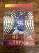 2021 Panini Illusions SAQUON BARKLEY Clear Shots Acetate Red /149 Giants No CS-7