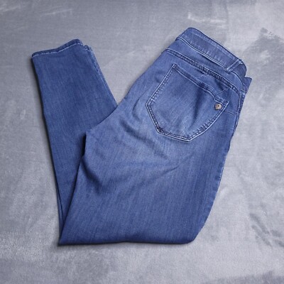 Democracy Womens Ab Solution Jeans 12 Mid-Rise Medium Wash Mid Rise Ankle