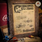 Vintage Heddon Frog Fishing Lure Advertising Patent Art Print  Cabin Wall Decor