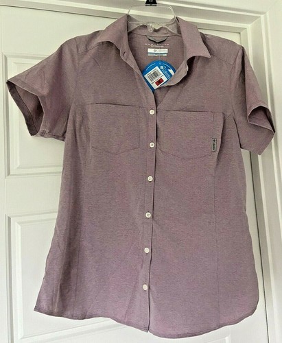 COLUMBIA Lilac SHORT SLEEVE SHIRT OMNI 