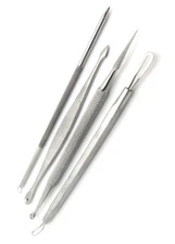 SET OF 4 NEW BLACKHEAD REMOVER COMEDONE BLEMISH EXTRACTOR PREMIUM QUALITY TOOLS