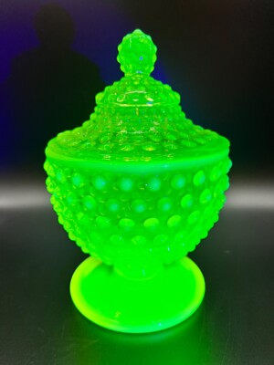 フェントン オパールセント キャンデイディッシュ フェントン Fenton ブルーオパールセント ホブネイル キャンディ